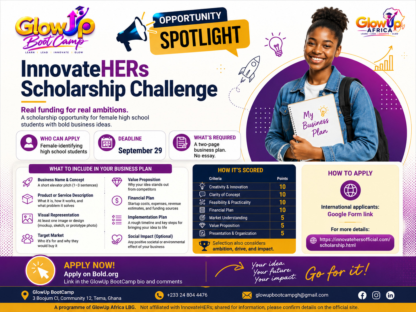 InnovateHERs Scholarship Challenge